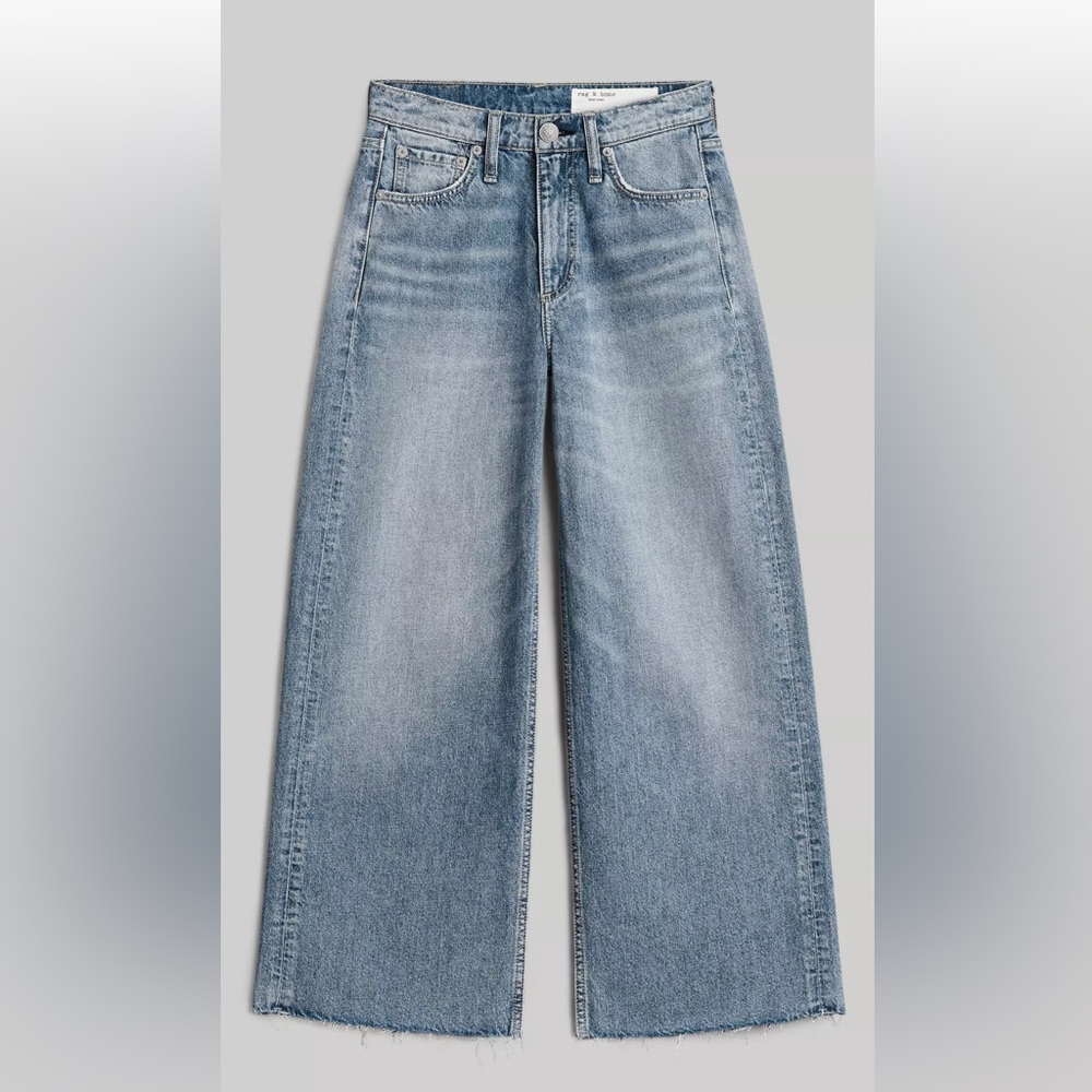 Rag & Bone Andi High Rise Ankle Wide Leg Jean size 26